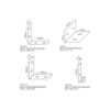 Multi-Purpose Brackets Dimensions Multi-Purpose Brackets Dimensions