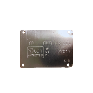 Aluminium Labels - 76 x 55